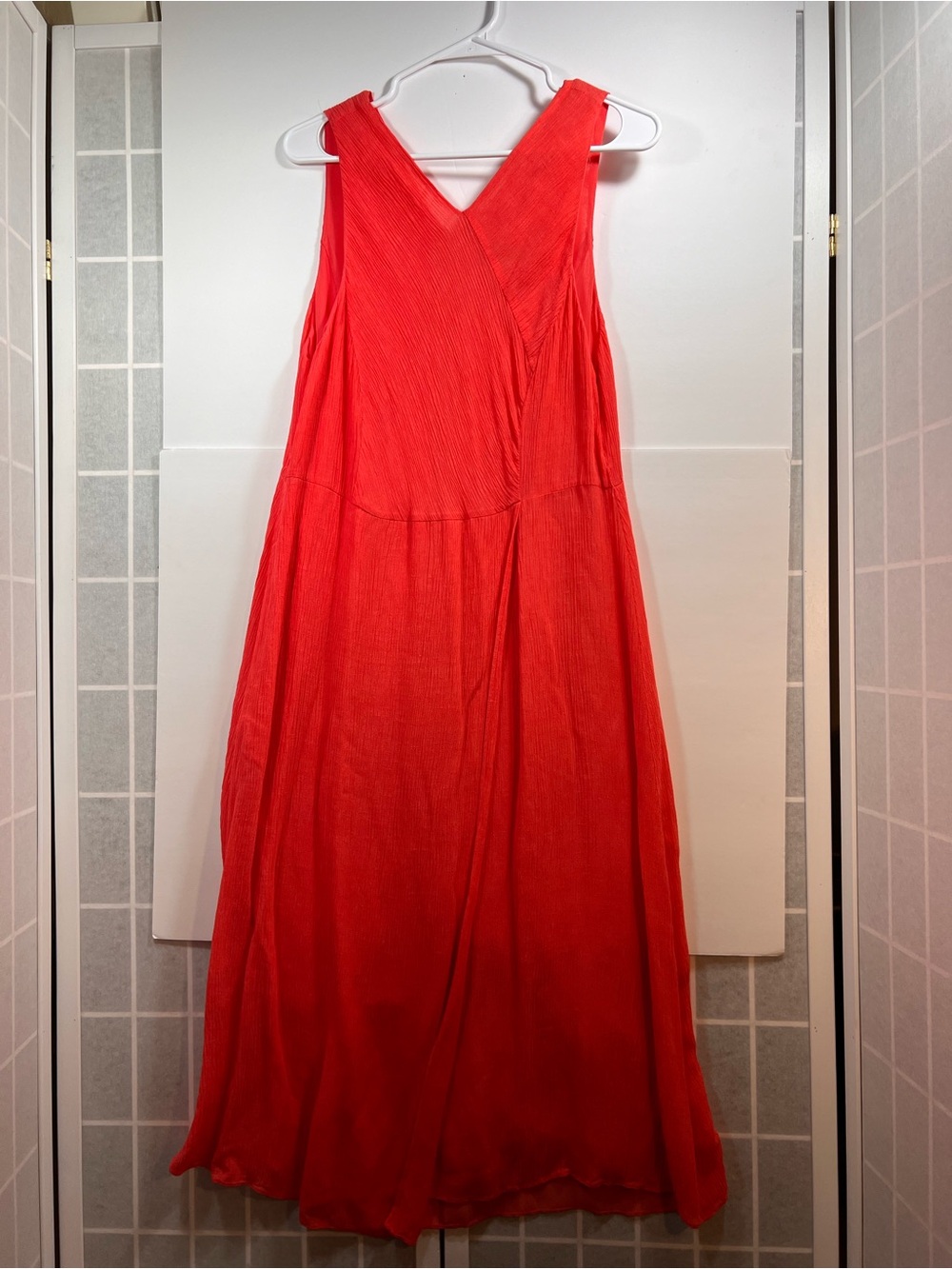 Classiques Entier Red Sleeveless V-Neck Maxi Dress